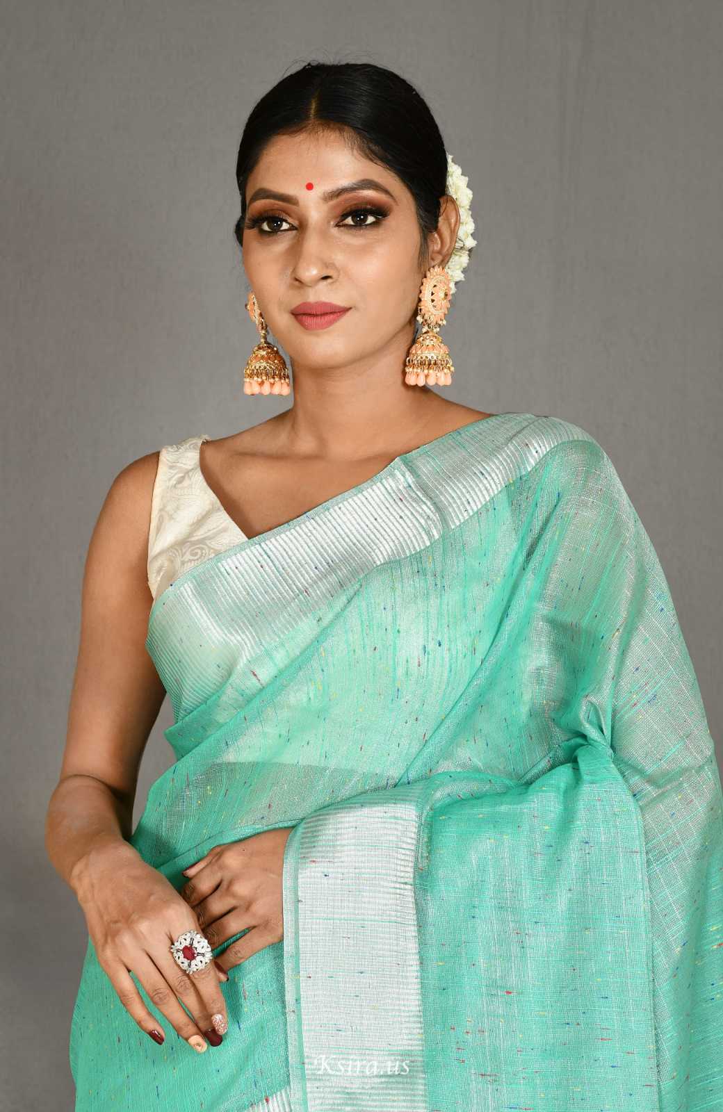 Banarasi Linnen Silk Saree